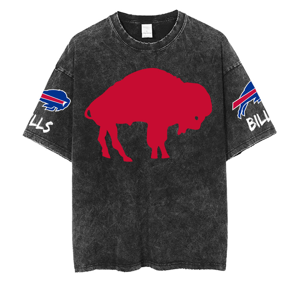 Buffalo Bills NFL Washed Retro Logo Shirts