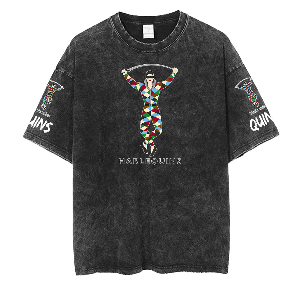 Harlequin F.C PRL Washed Retro Logo Shirt