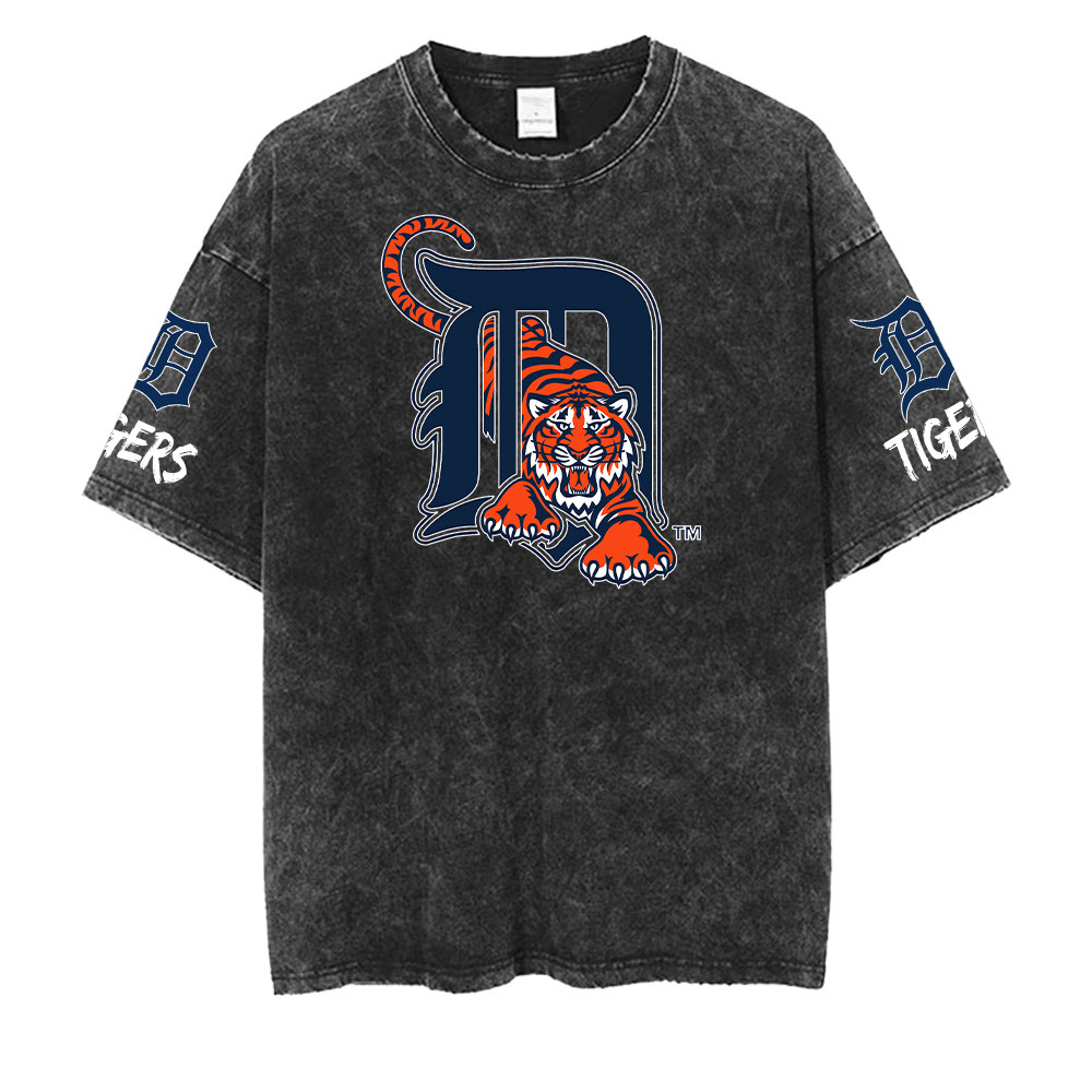 Detroit Tigers MLB Washed Retro Logo Shirt