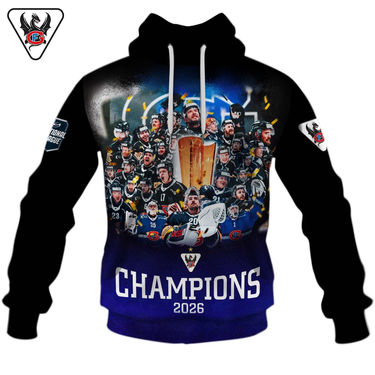 HC Fribourg Gottéron NL Champions  2526 Design Shirt