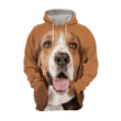 Basset Hound - Unisex 3D Graphic Hoodie