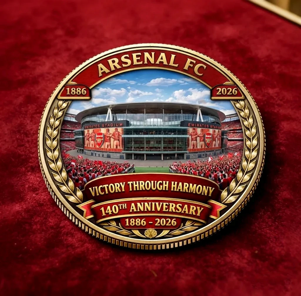 Arsenal F.C 140TH Anniversary Est.1886 - 2026 Commemorative Coin - Life ...