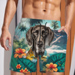 German Shorthaired Pointer - 3D Men's Beach Short