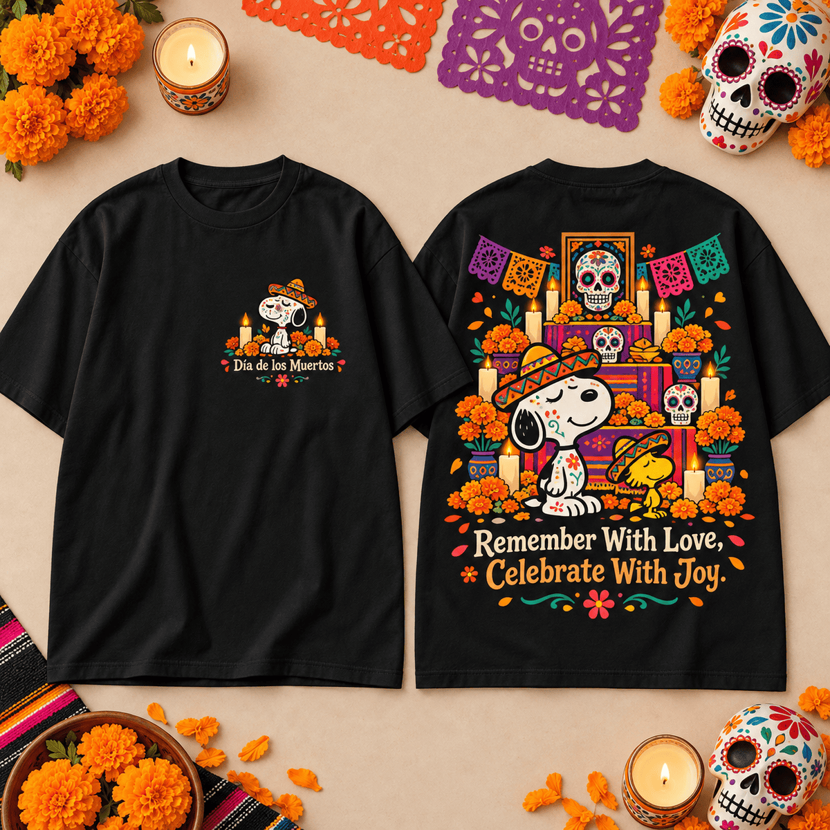 Peanuts Remember With Love 3D Shirt for Fans Carrying Cherished Memories Close Every Day NDN Flat Shirt Mockup