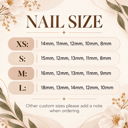 Dunkin' Donuts Coffee Donuts and Sprinkles Press-On Nail Set for Coffee Lovers NDN Nail Size Guide