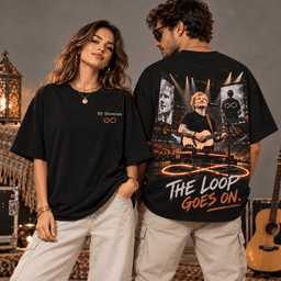 Ed Sheeran The Loop Goes On 3D Shirt for Fans Who Stay with the Song NDN Worn Shirt Mockup