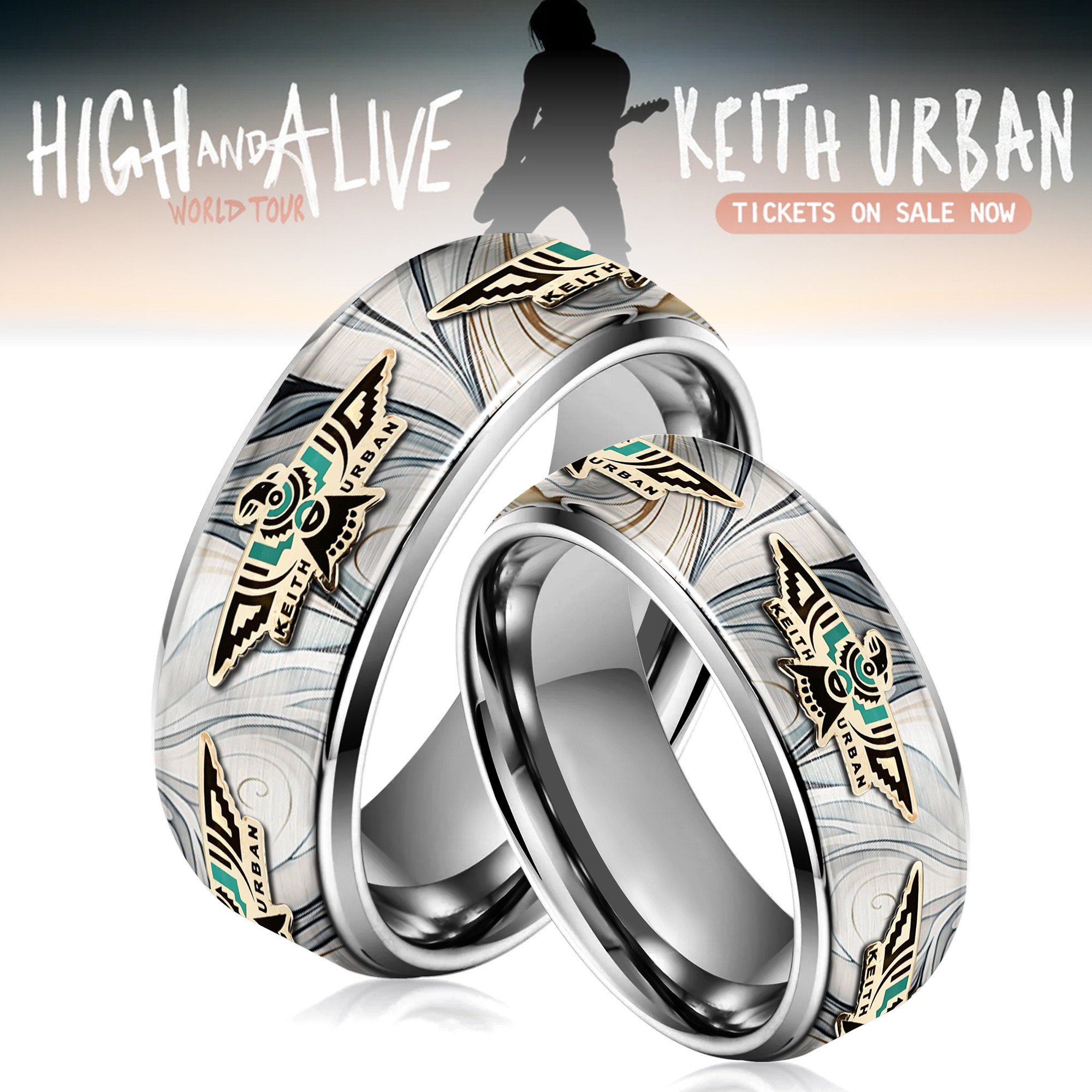 KUB Silver Tungsten Couples Rings NTD 150125 - vyneva