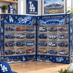 Los Angeles Dodgers Premium Mini Car Advent Calendar