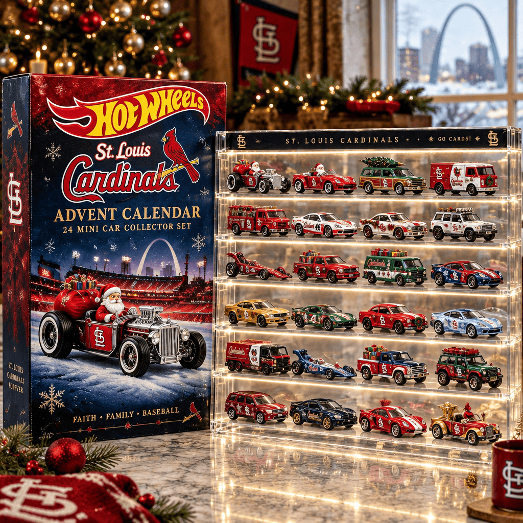 St Louis Cardinals Premium Mini Car Advent Calendar