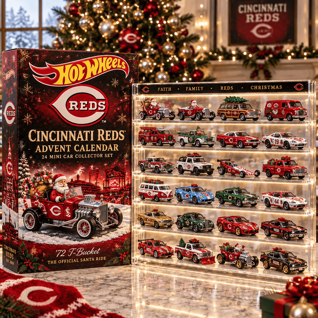 Cincinnati Reds Premium Mini Car Advent Calendar