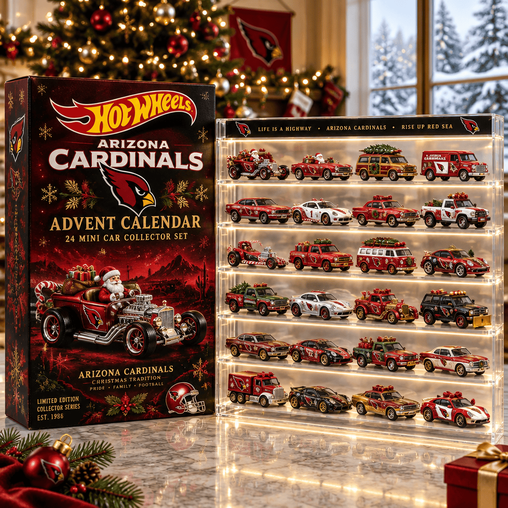 Arizona Cardinals Premium Mini Car Advent Calendar