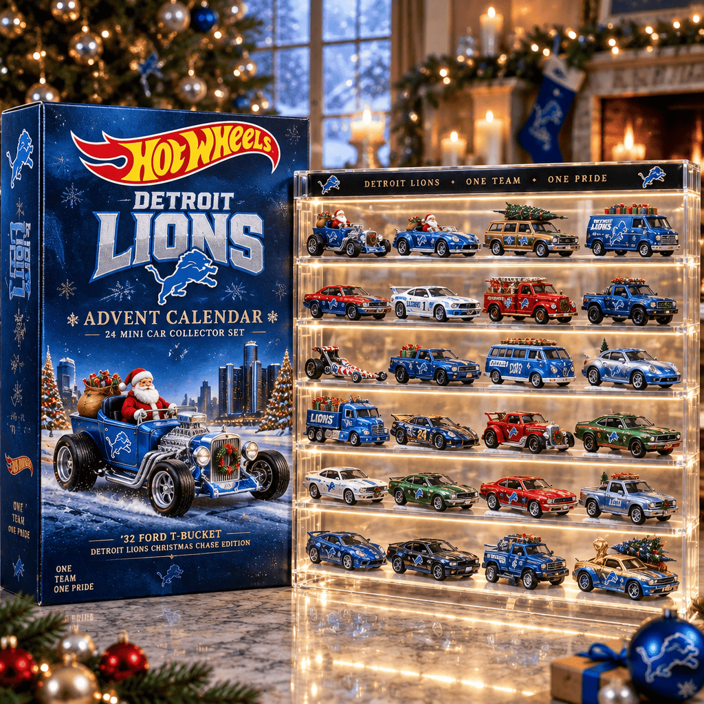 Detroit Lions Premium Mini Car Advent Calendar