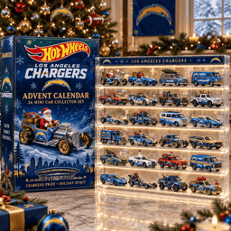 Los Angeles Chargers Premium Mini Car Advent Calendar