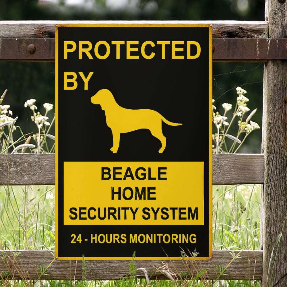 Beagle Portrait Metal Sign - toppdealer