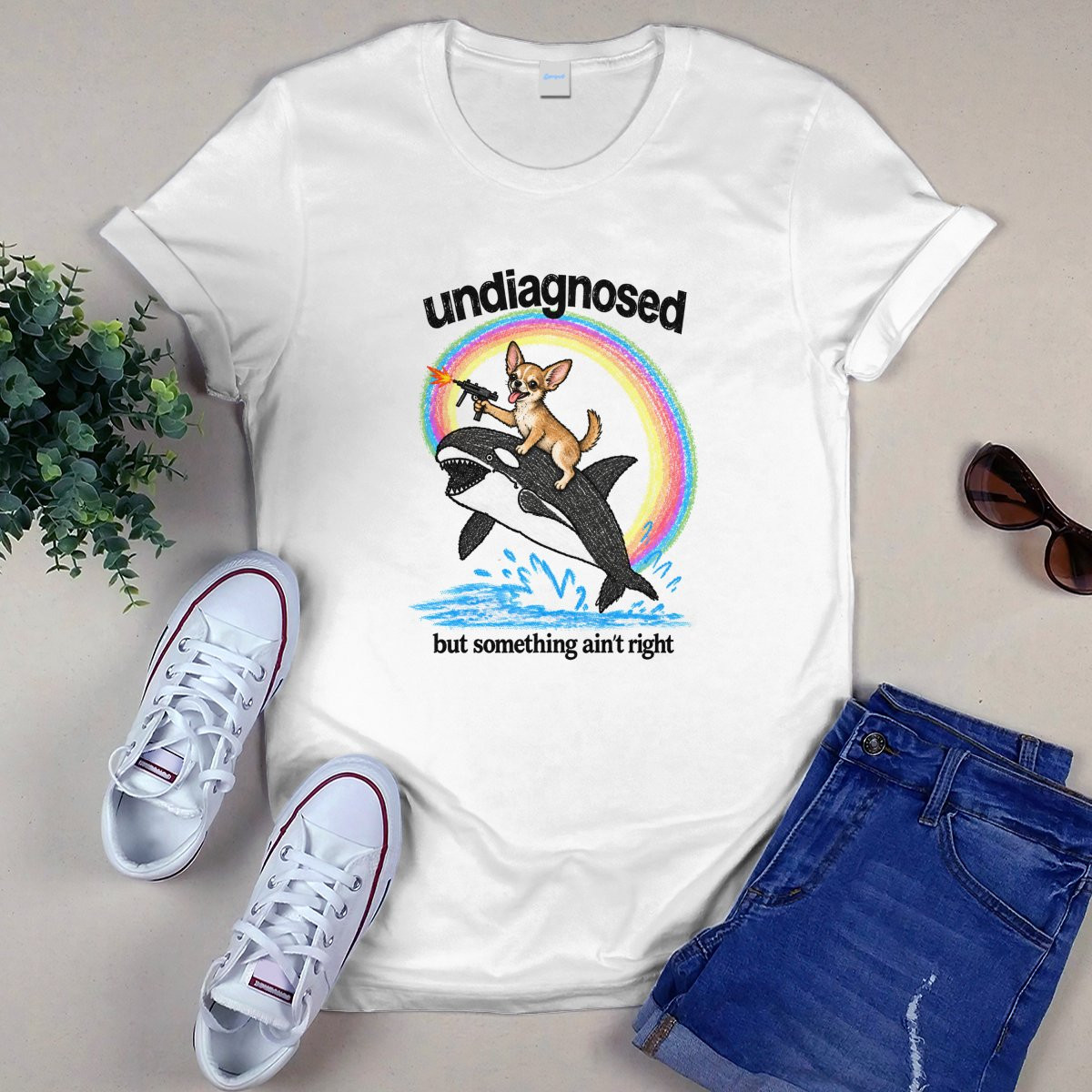 Undiagnosed Chihuahua Funny T-Shirt &ndash; sarcastic meme tee for Chihuahua lovers