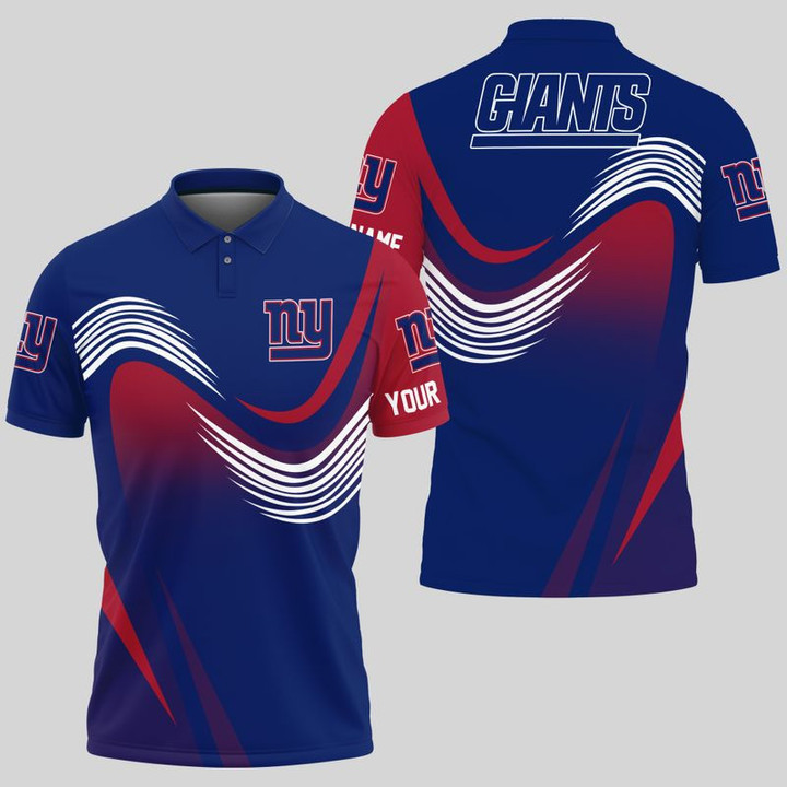 New York Giants | Personalized Waves Polo Shirt Limited Edition