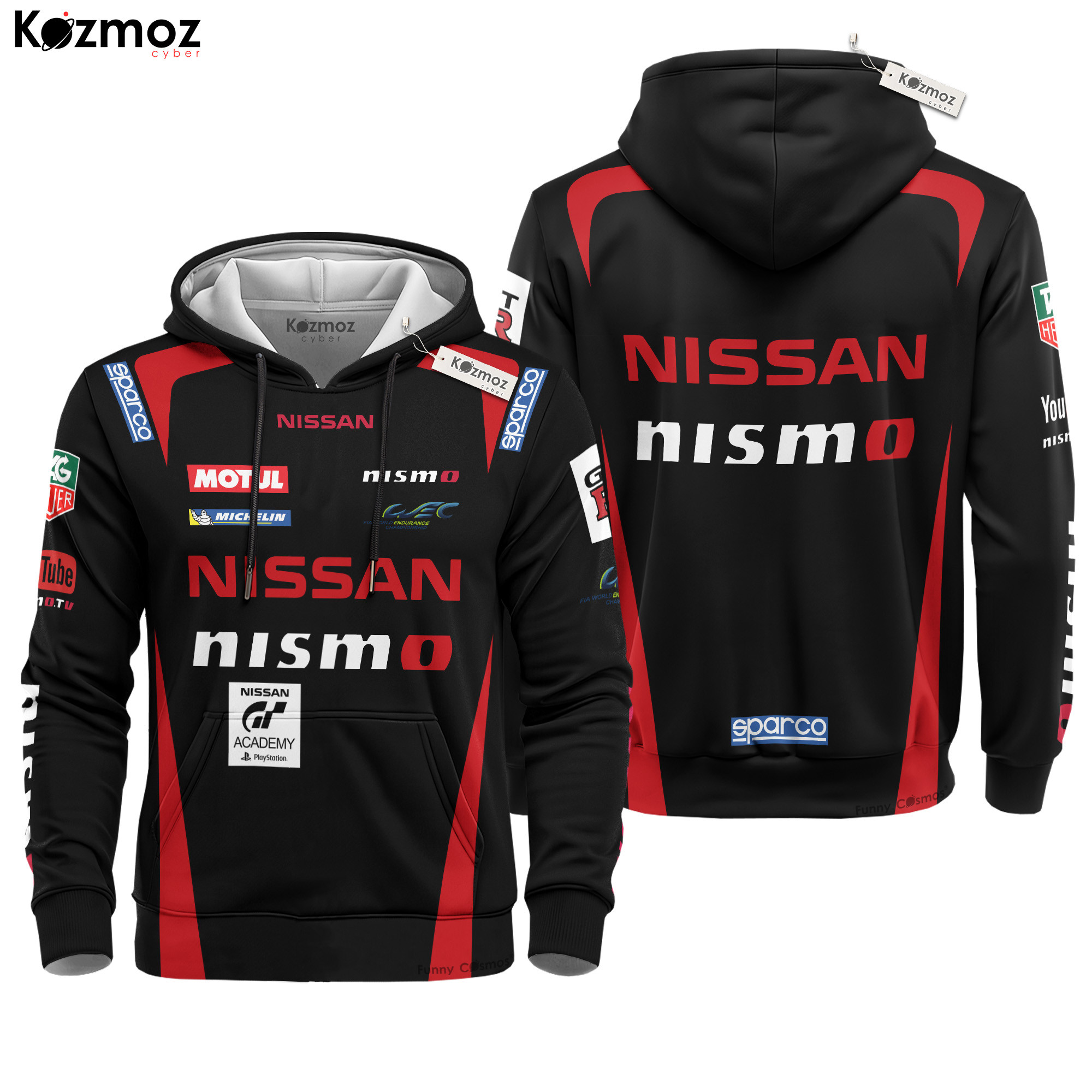 Jaguar #2 Le Mans 24h Retro Livery Quarter-Zip Sherpa Fleece Pullover Jacket