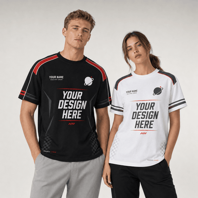 Custom racing shirt template