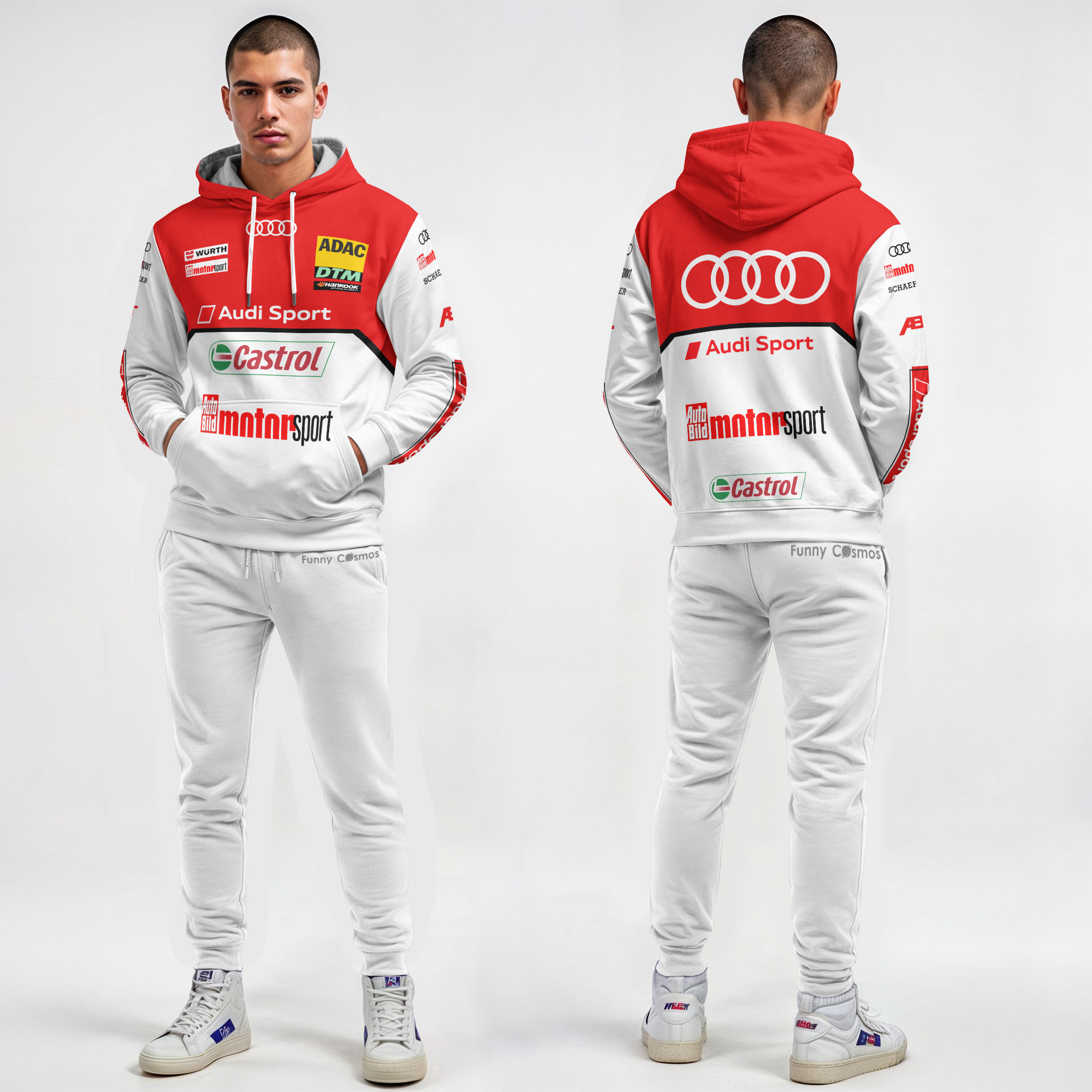 Audi Rally Armor Audi Sport Racing Team Motorsport Costume Racing Suit - Kozmozcyber