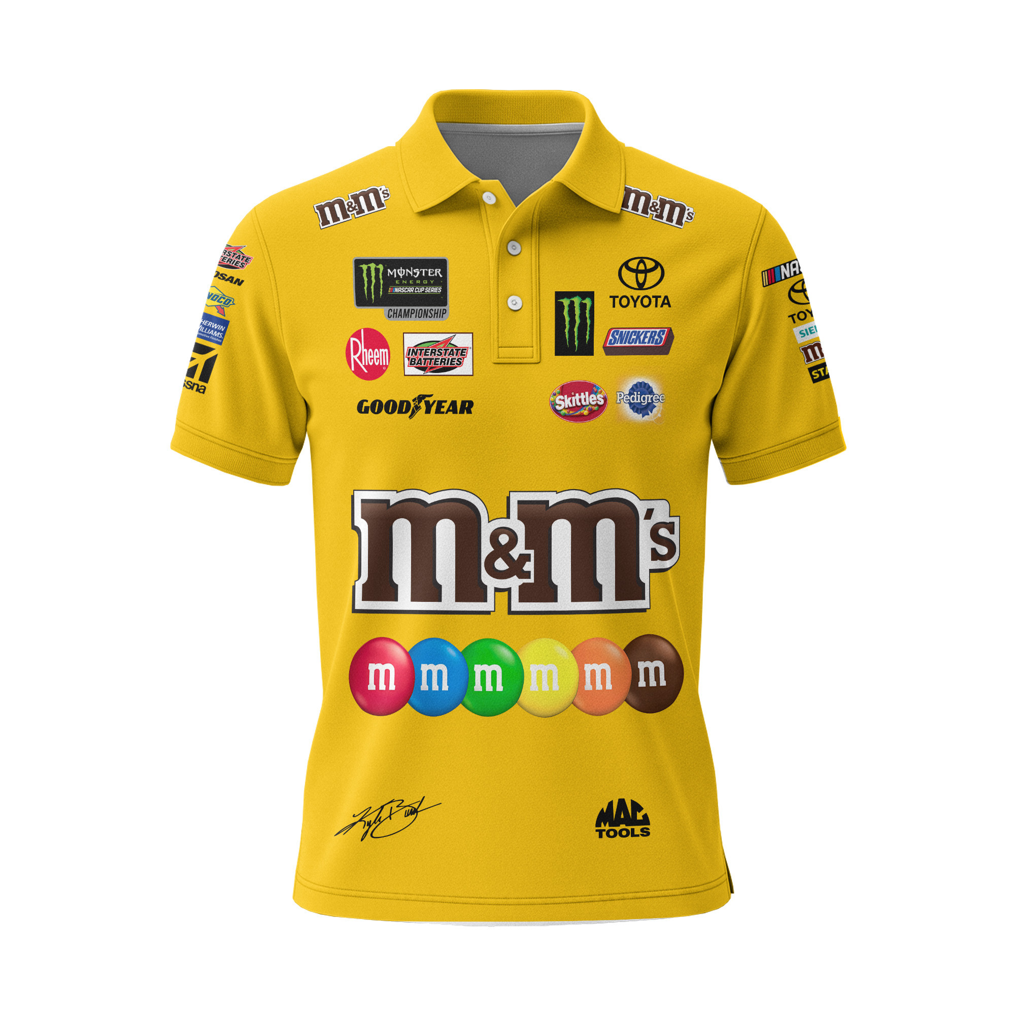Kyle Busch JGR Suit 2020 Edition Custom Polo Shirt view 2