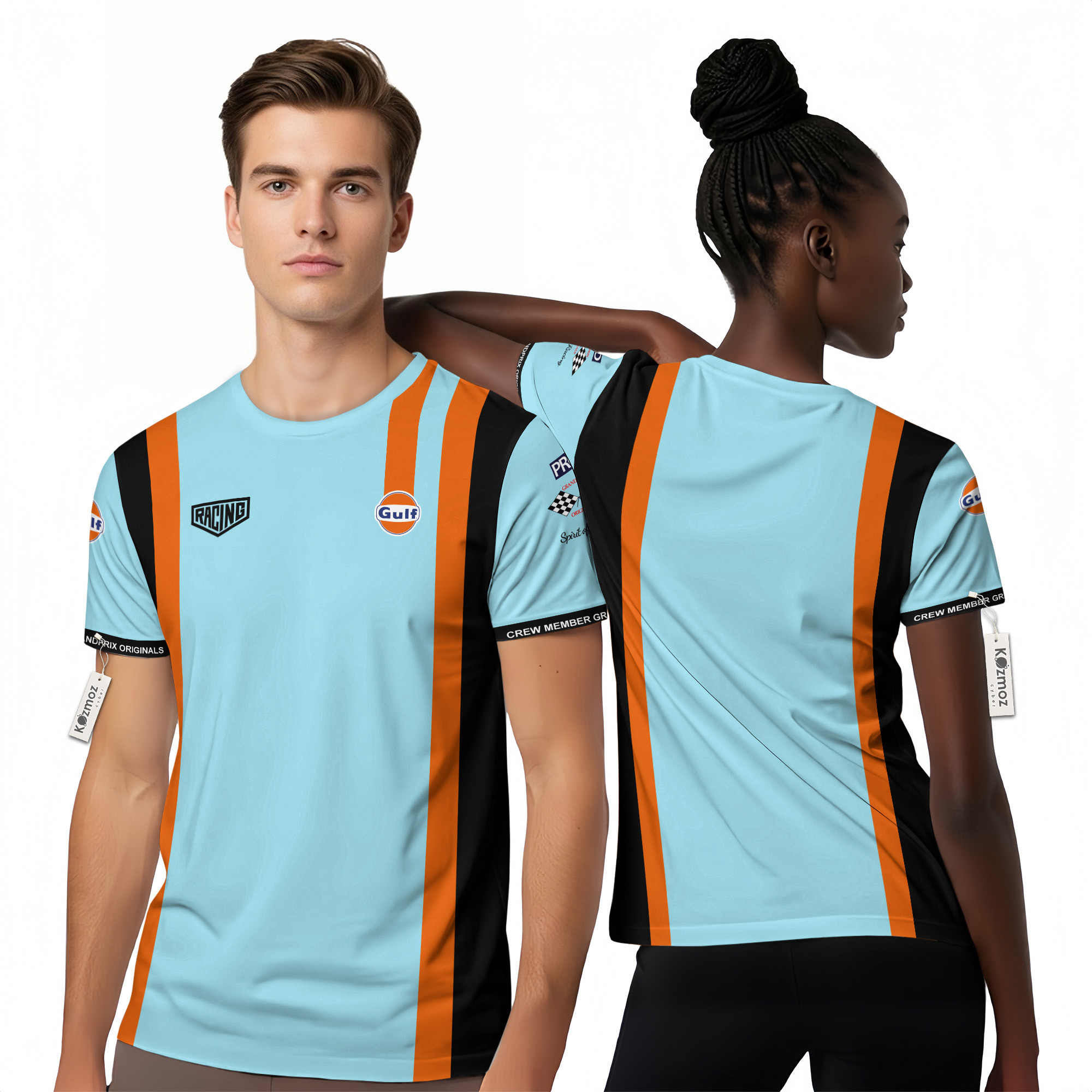 Gulf Racing Team Edition racing t-shirt ready to personalize
