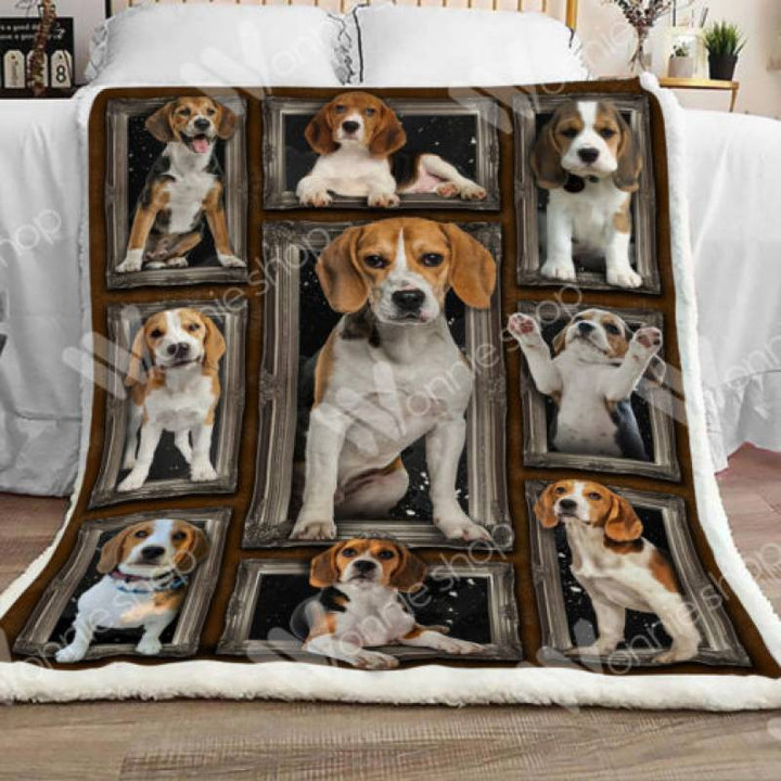 Beagle Dog Sherpa Blanket DCB1601 81O60 HD7390 Blanket Fleece