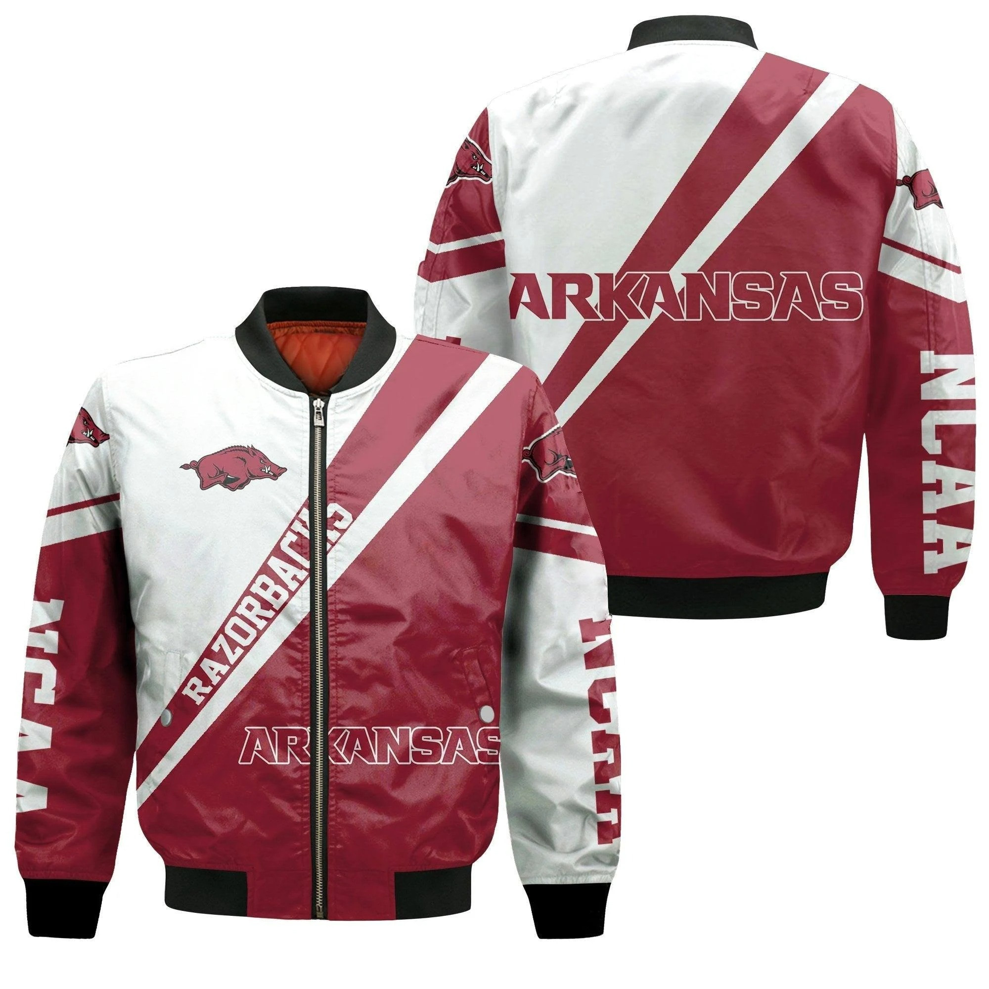 Arkansas Razorbacks Logo Unisex Bomber Jacket - Haillierowe