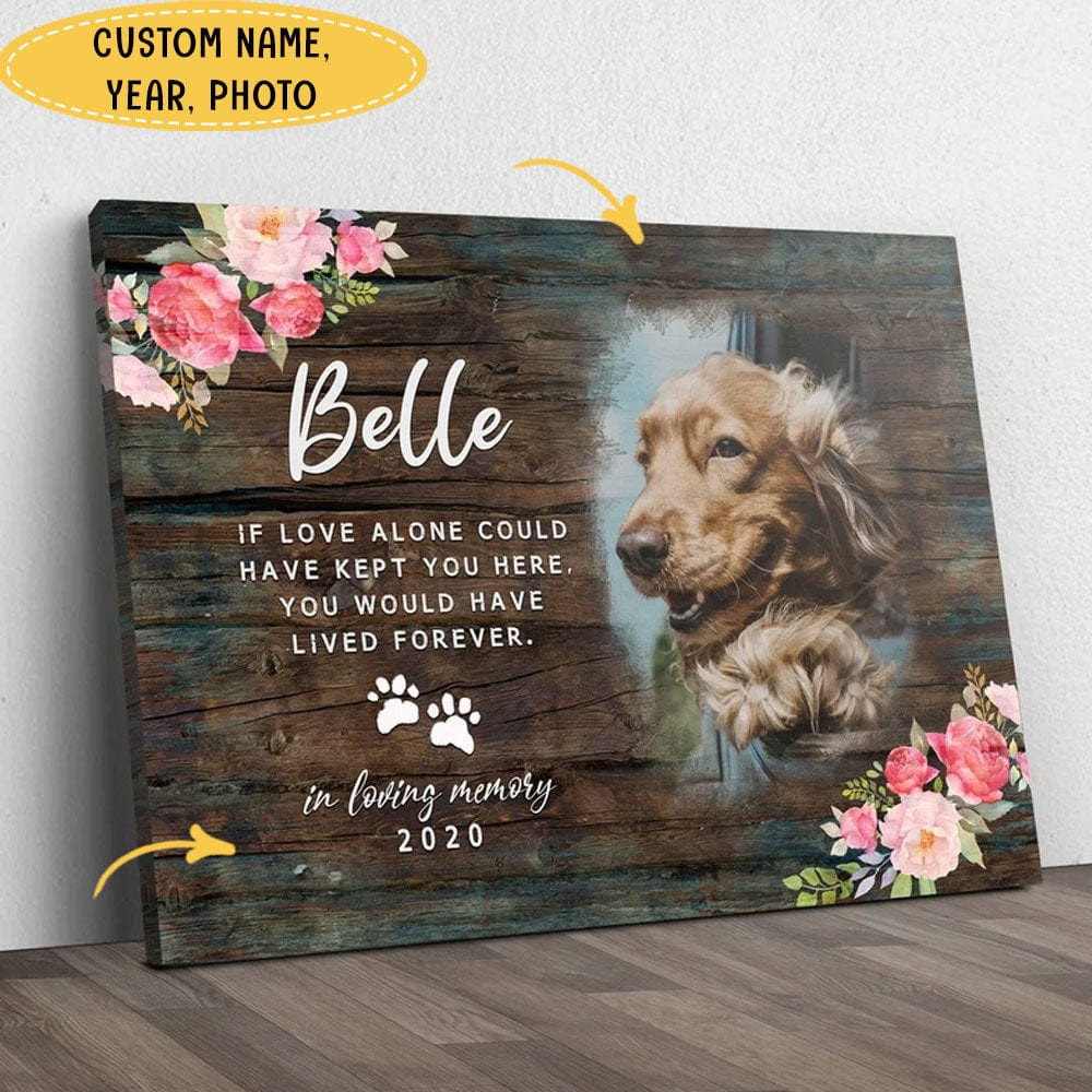 In Loving Memory Personalized Pet Memorial Poster, Canvas - Haillierowe
