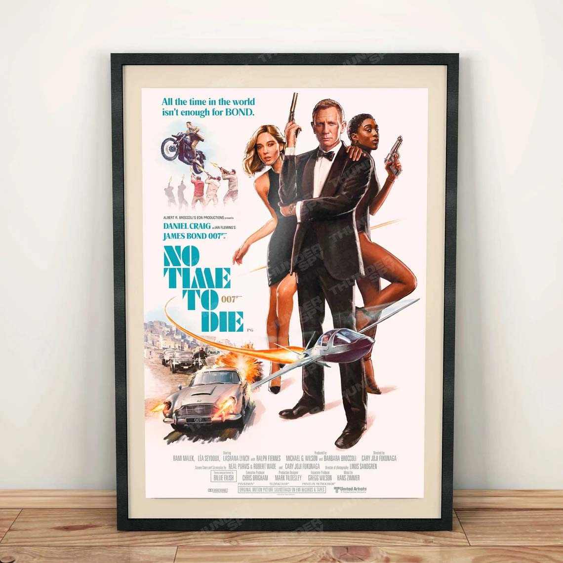 No Time To Die '83 A3 Retro Painted James Bond 007 Poster - Haillierowe