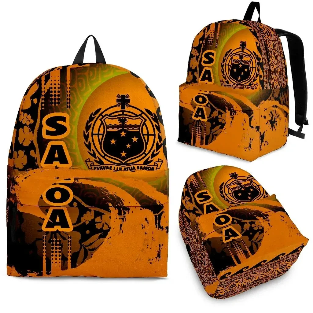 Toa Samoa Backpack Samoa Backpack - Hibiscus And Wave Goldenrod K7 - Haillierowe