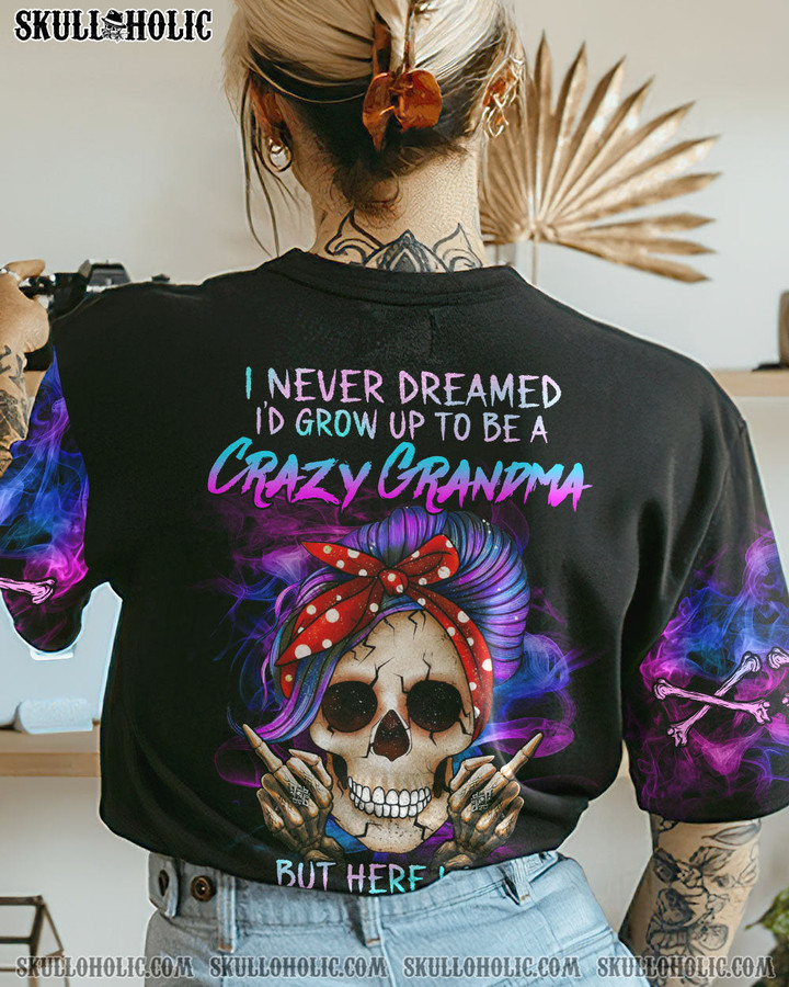 CRAZY GRANDMA SKULL ALL OVER PRINT - YHHG2202234