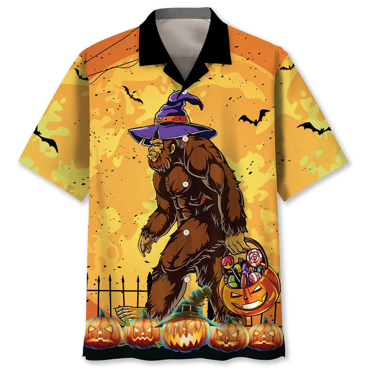 This Is My Human Costume Bigfoot Halloween Hawaiian Shirt