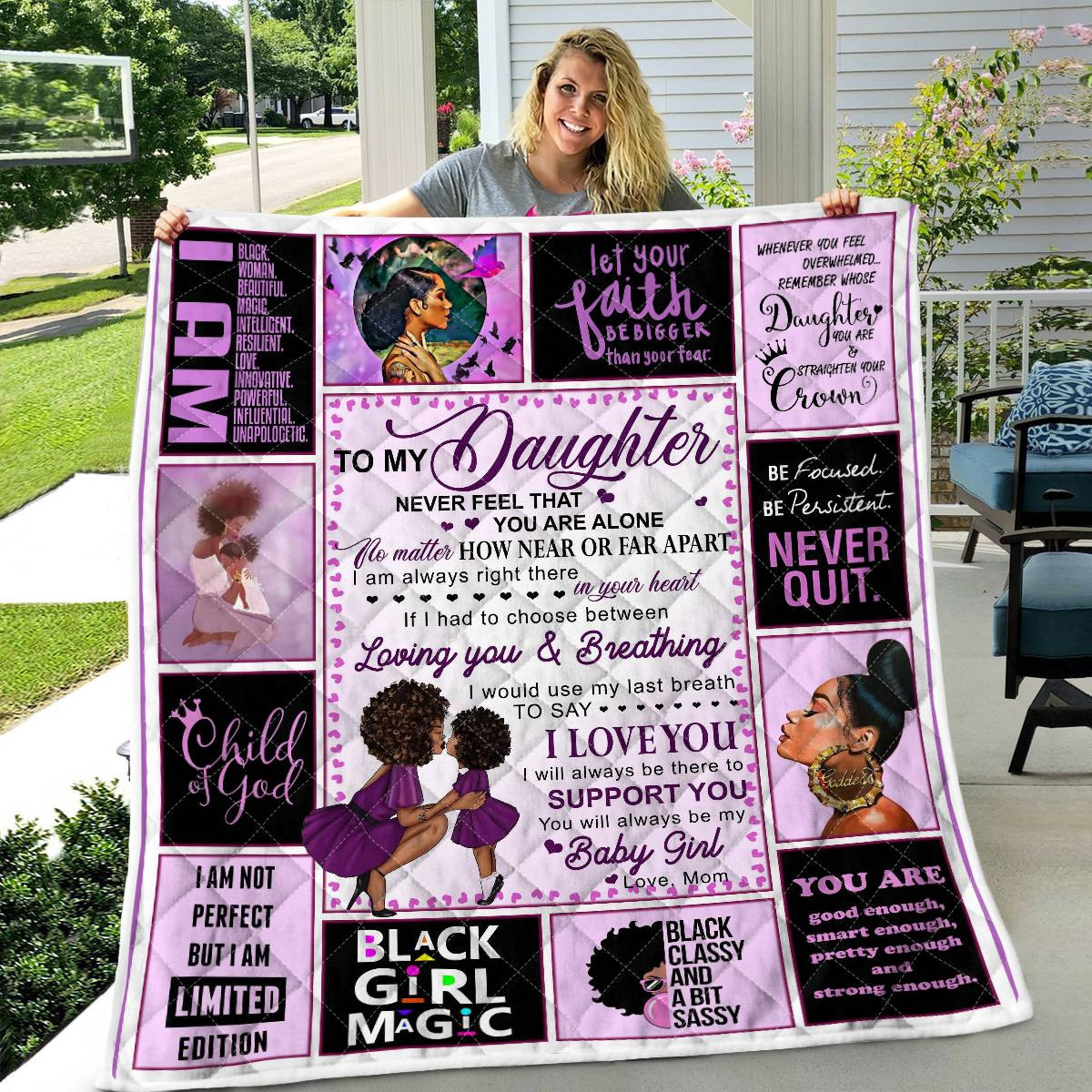 My Daughter I Will Always Be There To Support You Love Mom Black Woman ...