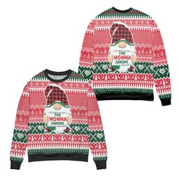 The Moma Gnome Reindeer & Snowflake Ugly Christmas Sweater - Skullridding