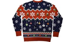 Super Mario Snowman Holiday Ugly Sweater - Skullridding