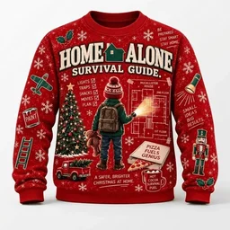 Home Alone Survival Guide Christmas 2026 Ugly Sweater