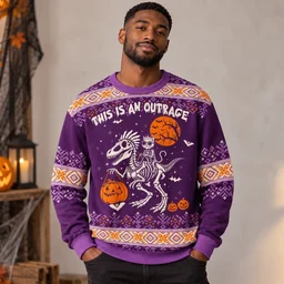 This Is An Outrage Halloween 2026 Ugly Sweater