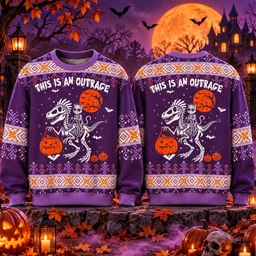 This Is An Outrage Halloween 2026 Ugly Sweater