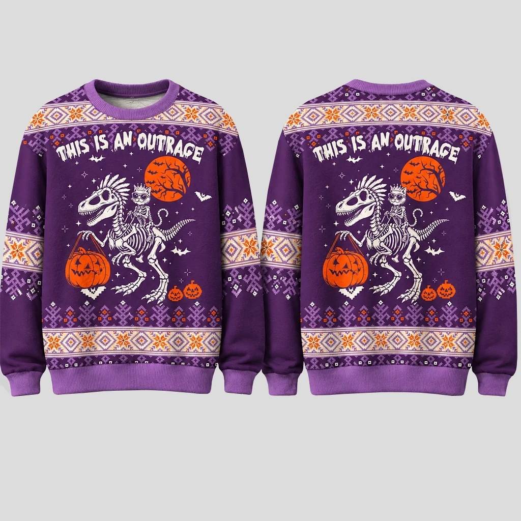 This Is An Outrage Halloween 2026 Ugly Sweater