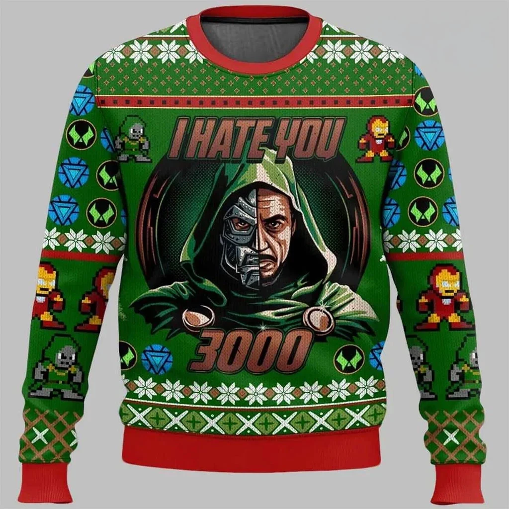 Avengers Doomsday I Hate You 3000 Ugly Christmas Sweater