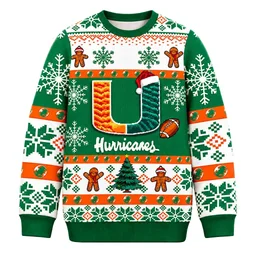 They Not Like Us Miami Hurricanes Christmas Ugly Sweater
