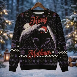 Mothman Funny Monster Jumper Christmas Ugly Sweater