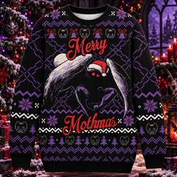 Mothman Funny Monster Jumper Christmas Ugly Sweater