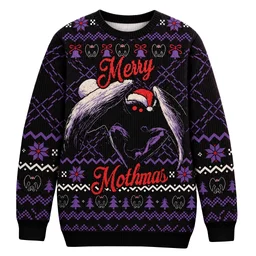 Mothman Funny Monster Jumper Christmas Ugly Sweater