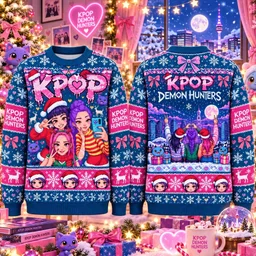 Kpop Demon Hunters Anime Girl 2026 Xmas Ugly Sweater