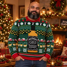 Jack Daniels Tennessee 2026 Ugly Christmas Sweater for Jack Daniels Fans