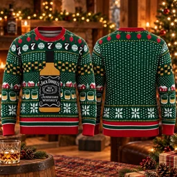 Jack Daniels Tennessee 2026 Ugly Christmas Sweater for Jack Daniels Fans