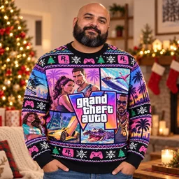 Grand Theft Auto VI Ugly Christmas Sweater