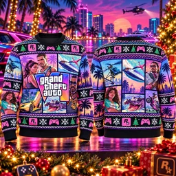 Grand Theft Auto VI Ugly Christmas Sweater