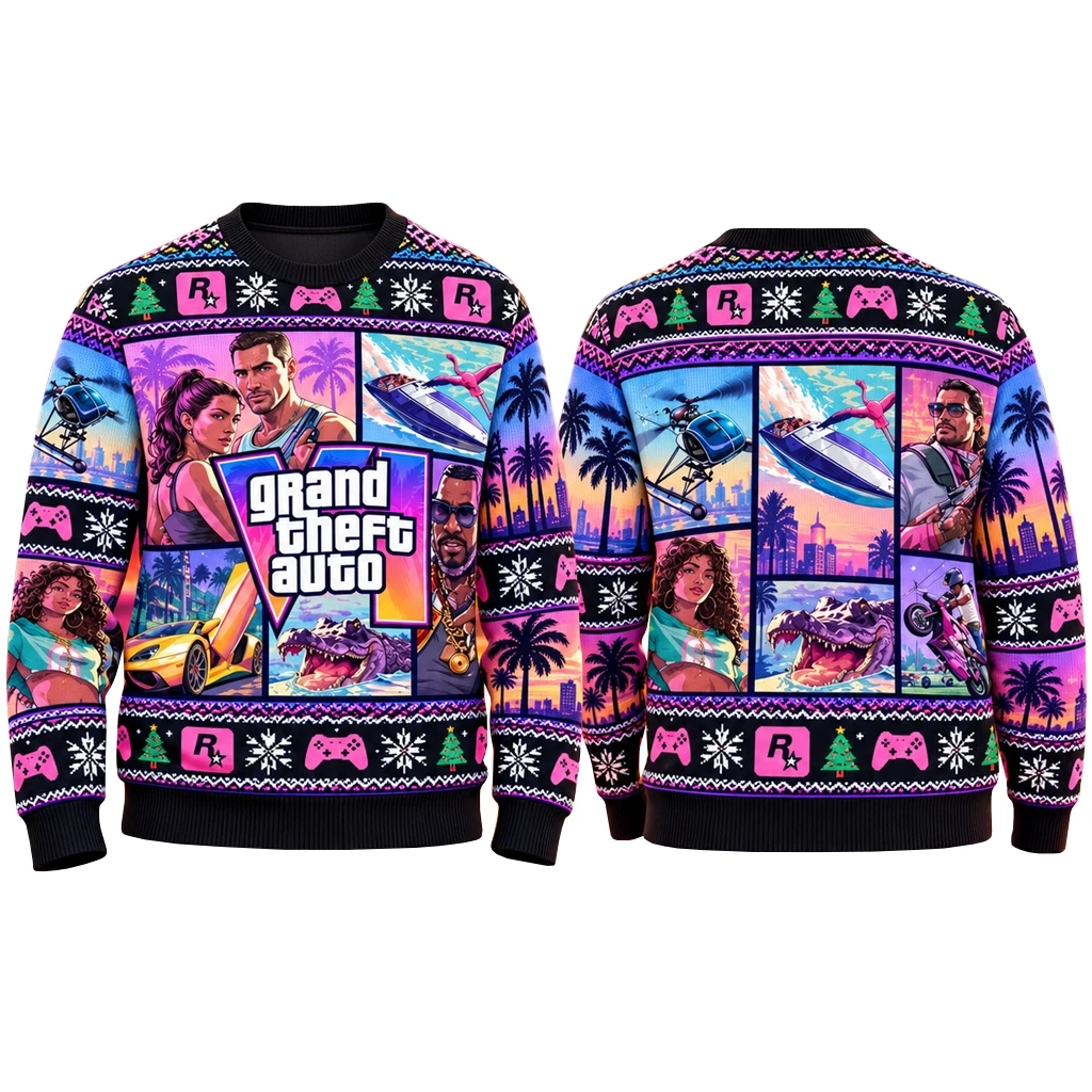Grand Theft Auto VI Ugly Christmas Sweater